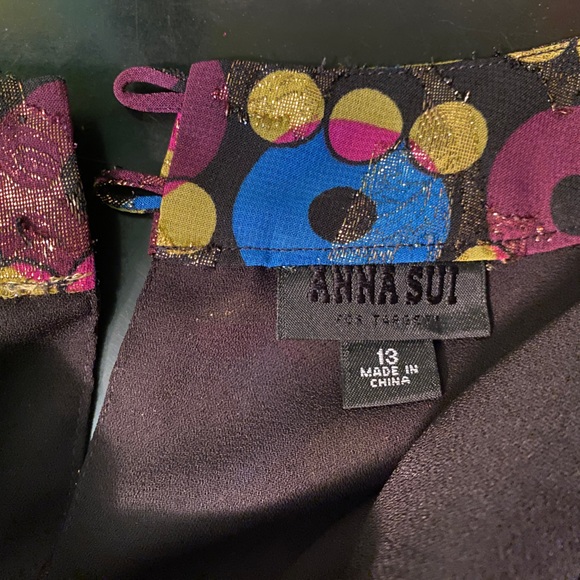 Anna Sui for Target Metallic Shift Dress Tunic 13 - Picture 5 of 6